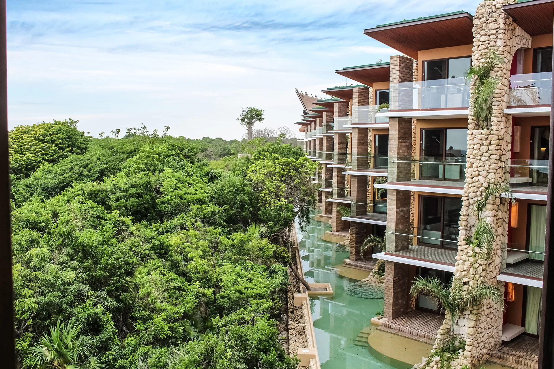 Habitaciones por fuera en Xcaret México