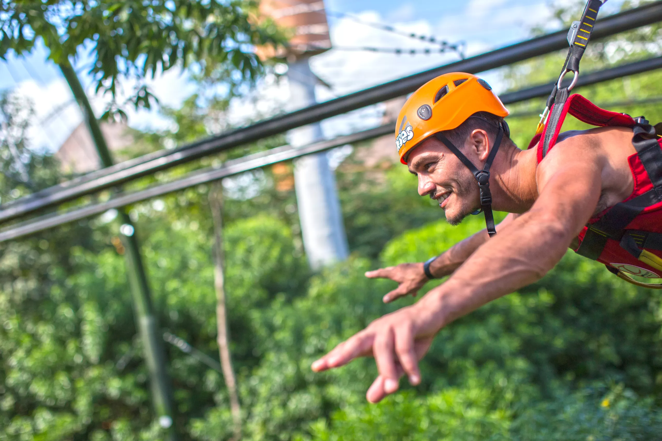 Tirolesa en Xcaret México