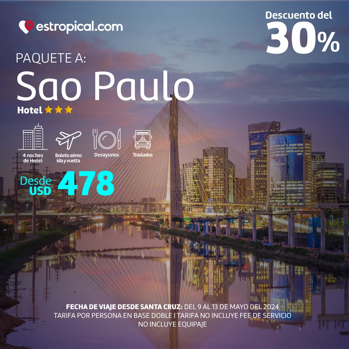 Paquete a Sao Paulo
